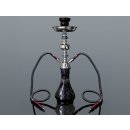 Vodná fajka SHISHA 2 čierna s kufríkom 48 cm
